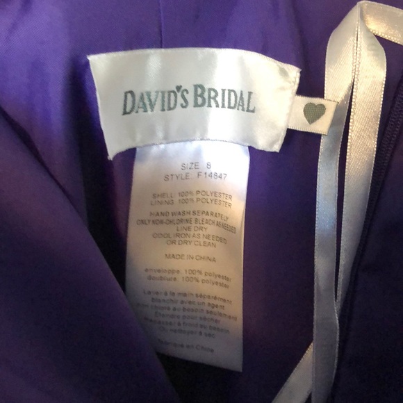 ❗️SALE ❗️ Purple Chiffon Bridesmaid Mini Dress - Picture 8 of 10